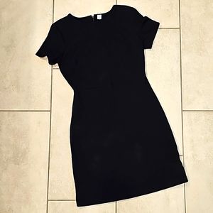 Black Old Navy Ponte Knit Sheath Dress
